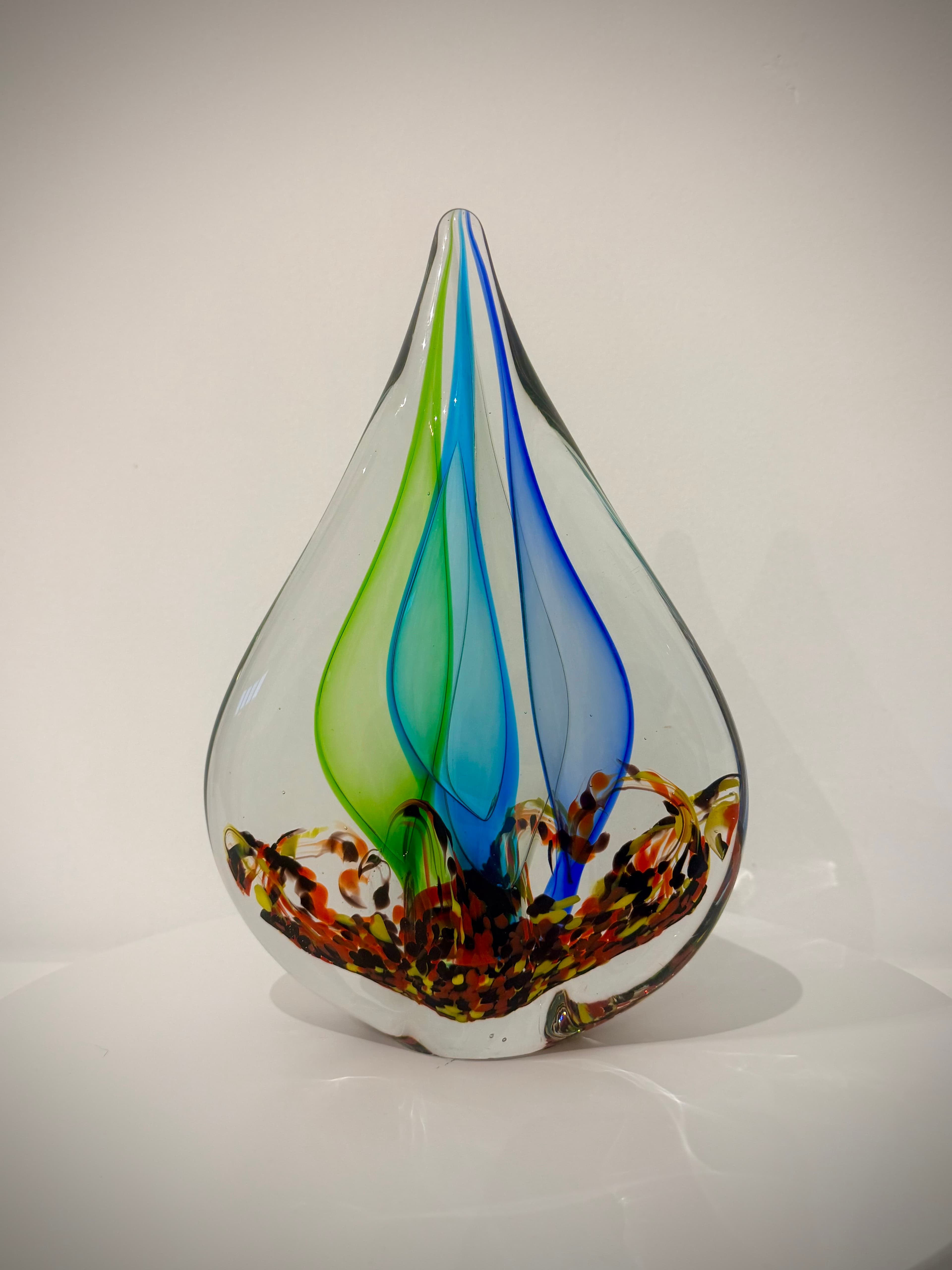 Undersea World Hand-Crafted Art Glass Sculpture